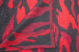 Jacquard Wolle rot/schwarz